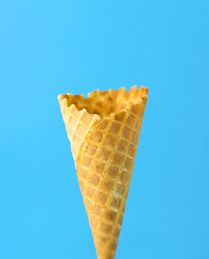 Cone with no ice cream